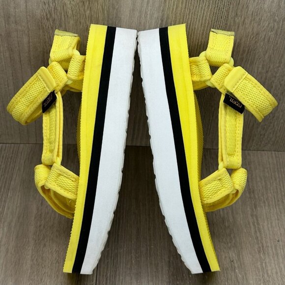 Teva Sandals Womens Size 6 Flatform Universal Mesh Strappy Hiking Yellow 1102451 - Picture 8 of 11
